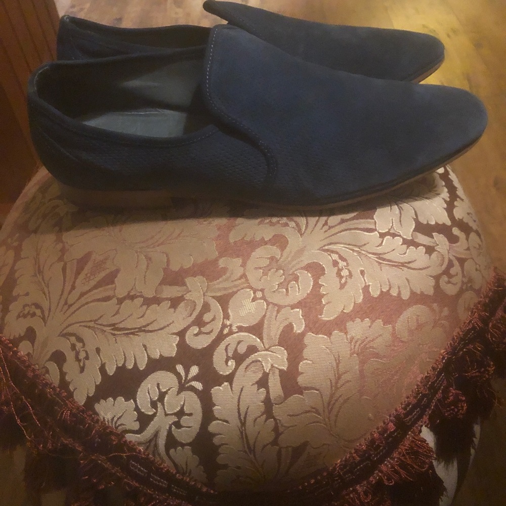 Carlo Pazolini Blue Suede Loafers - Size 42